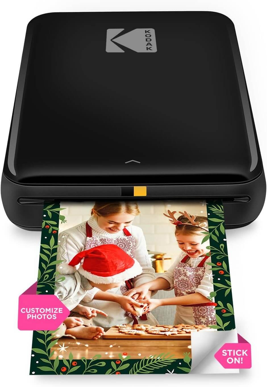 Kodak Step Printer, Wireless Mobile Photo Printer with Zinc Technology, Prints 5 x 7.5 cm Photos (Black), Kodak App for iOS and Android Devices with Bluetooth or NFC Smart Device