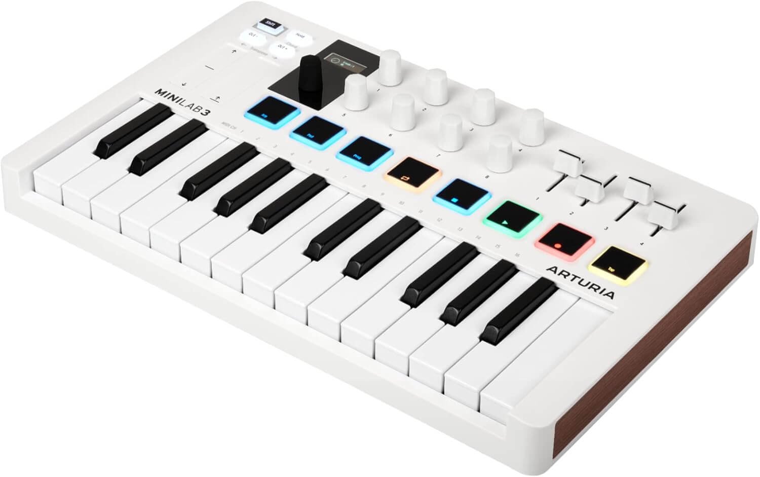 Arturia - MiniLab 3 - Universal MIDI Controller for Music Production, with All-in-One Software Package - 25 Keys