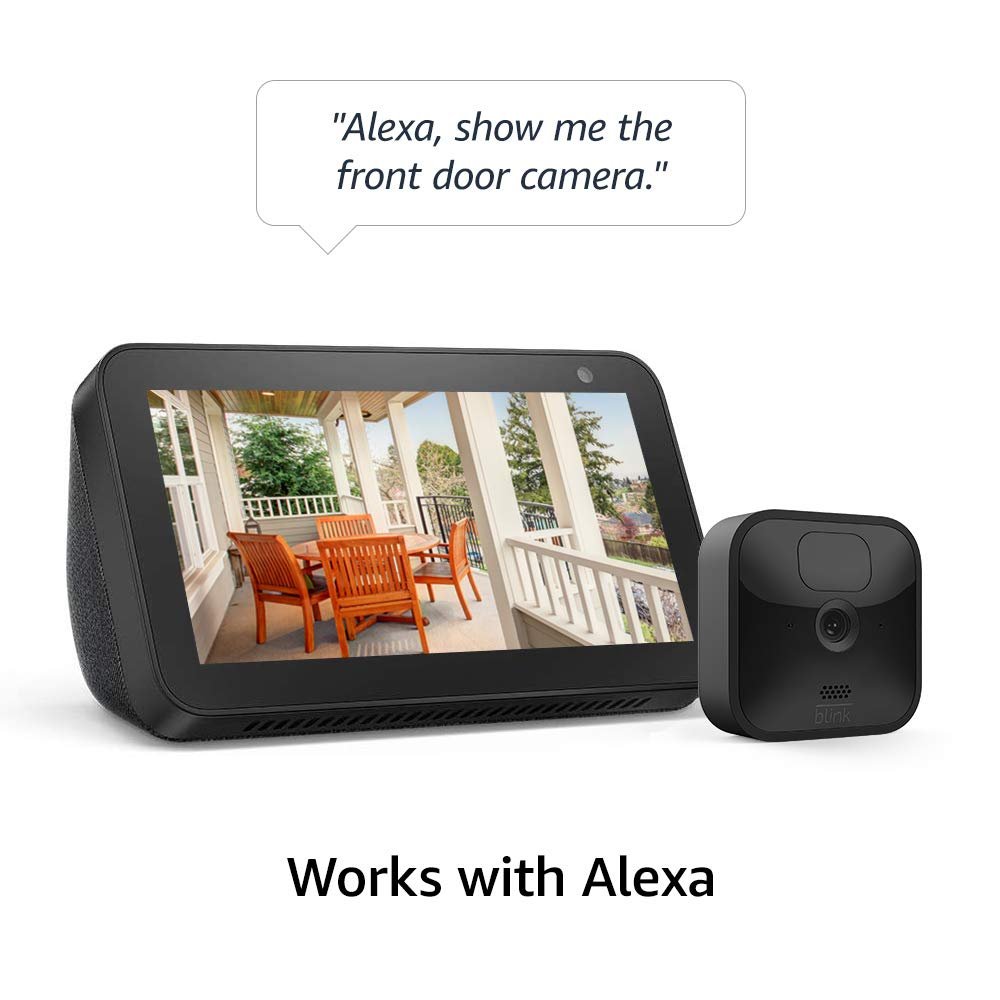 Blink Outdoor with two-year battery life | Wireless HD smart security camera, motion detection, Alexa enabled | 3-Camera System with Sync Module