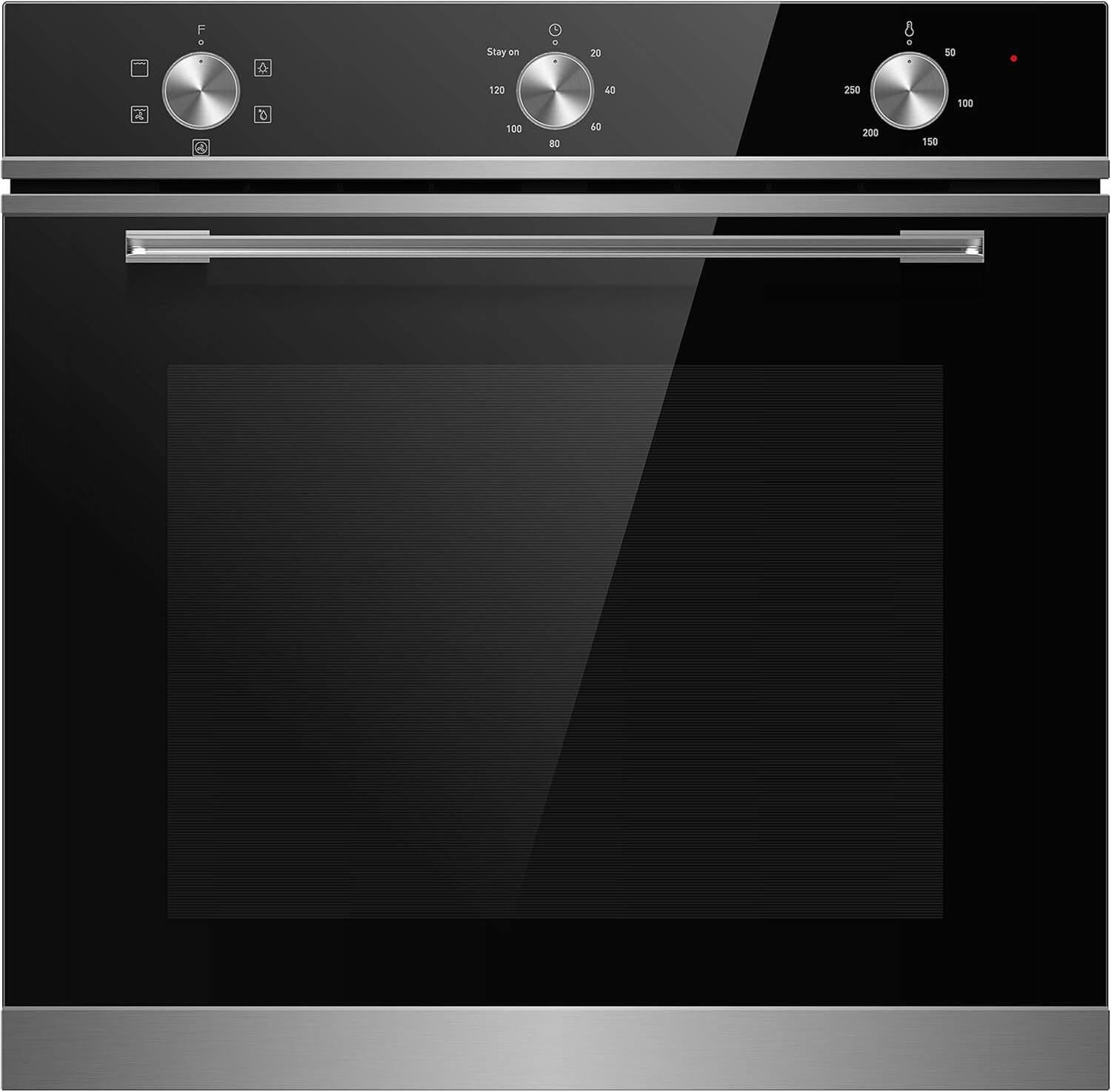 Cookology TOF600SS Multi Function, Dial Control, Built-In Oven, 72L