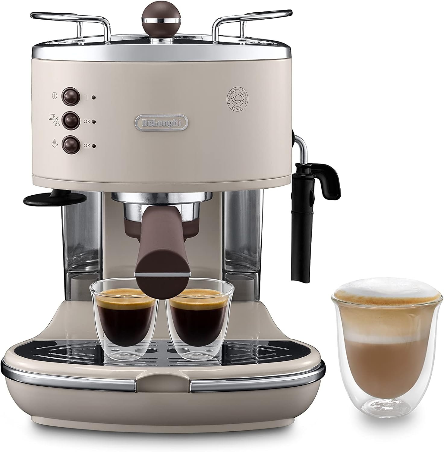 De'Longhi Vintage Icona Traditional Barista Pump Espresso Machine, Coffee and Cappuccino Maker