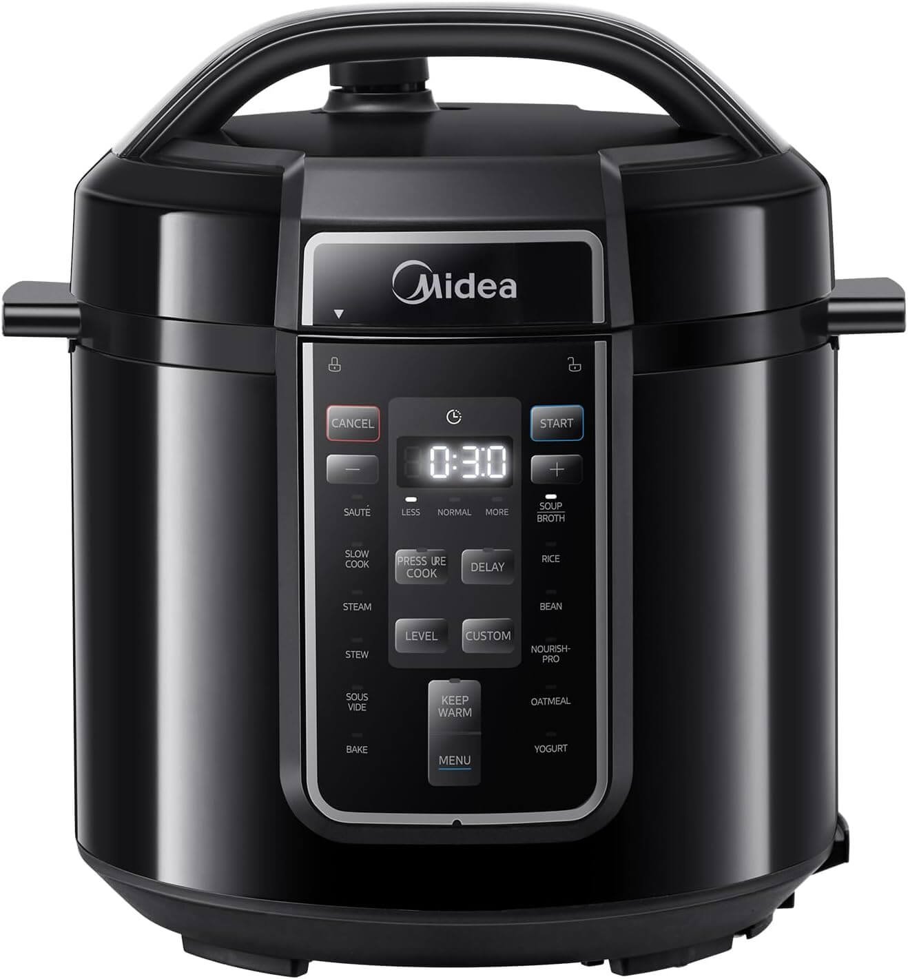 Midea Pressure Cooker 6L, 70% Faster 13 Presets, Recipes on line, 9-in-1 Multi Cooker(Yogurt Maker, Rice Cooker, Slow Cooker, Sauté, Steamer,etc.) Stainless Steels Inner Pot Non-Stick Dishwasher Safe