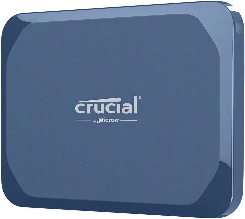Crucial X10 4TB Portable SSD, Up to 2,100MB/s, USB 3.2 USB-C, External Solid State Drive, Compatible with Windows, Mac & Android, Durable Storage