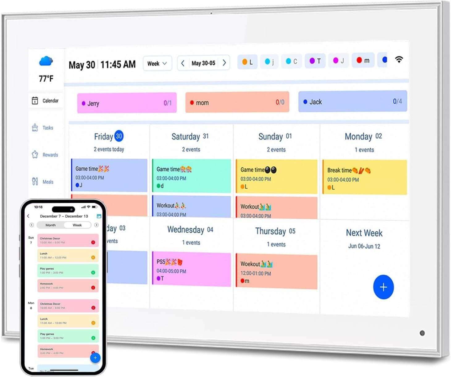 15.6 Inch Smart Digital Calendar Planner & Chore Chart, IPS HD Touch Screen Display for Family Schedules, Hearth Display Desk Smart Calendar Seamless Scheduling
Visit the dxmart Store