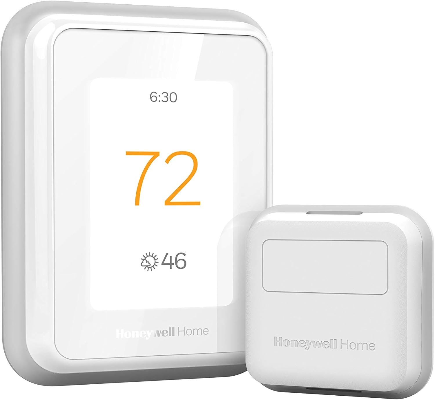 Honeywell Home T9 WiFi Smart Thermostat with 1 Smart Room Sensor, Touchscreen Display, White