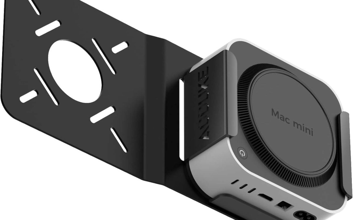 AODUKE Aluminum Alloy Mac Mini M4 VESA bracket, Mac Mini 2024 Dock Stand