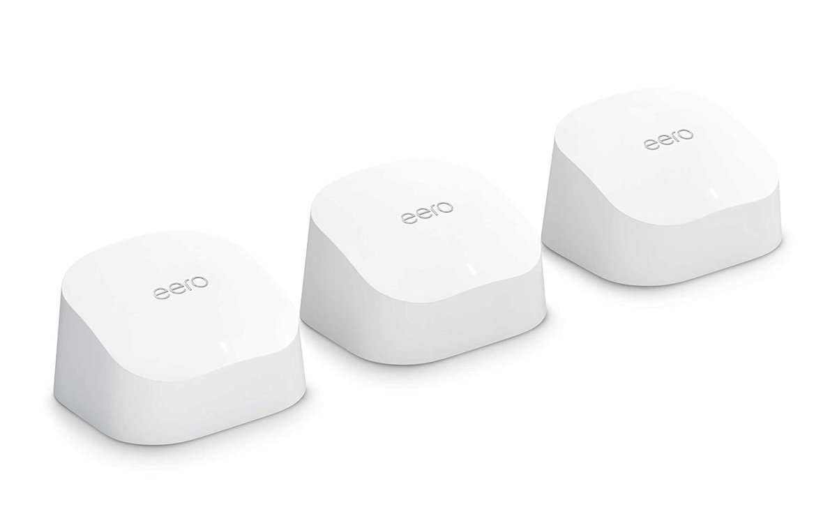 Amazon eero 6 dual-band mesh Wi-Fi 6 system | with built-in Zigbee smart home hub | 3-pack
