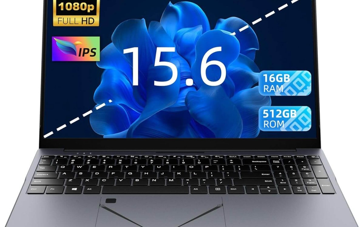 Amita 15.6 inch FHD Laptop, AMD Ryzen 5 3500U (up to 3.7 GHz) Quad-Core Processor, 16GB DDR4 RAM, 512GB NVMe SSD, Portable Notebook 