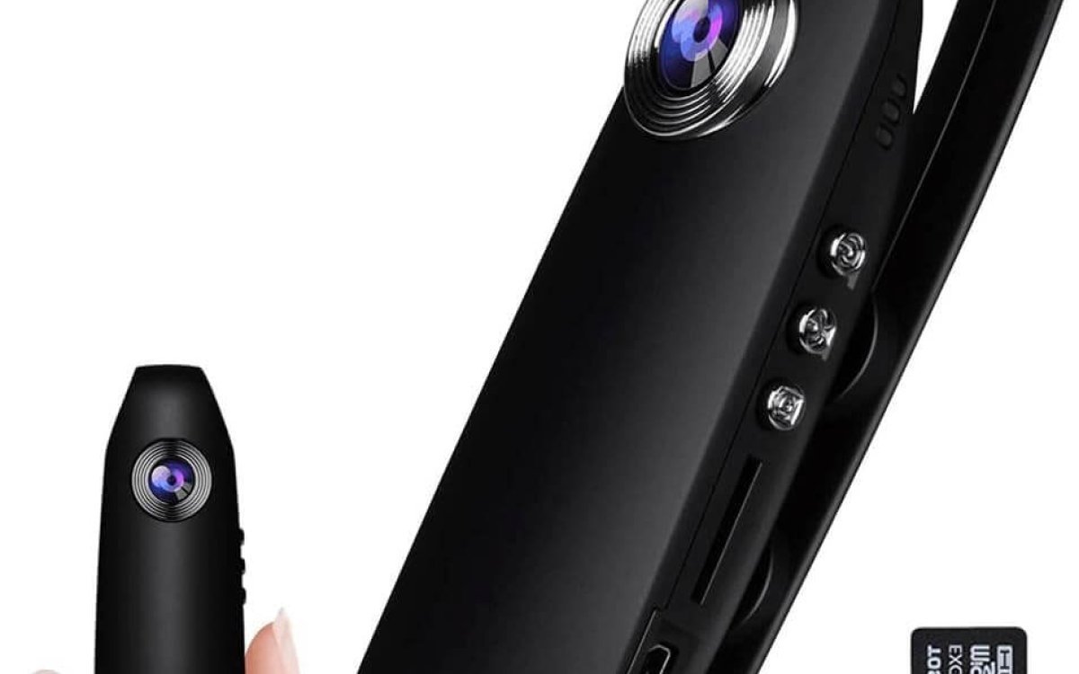 Body Camera (64G SD Card Included), 1080P Full HD Mini Camera Body Wear Camera, Video&Audio Recording, Portable Pocket Body Cams with Back Clip, Widely Applied for Law Enforcement, Bike, Hiking (64G)