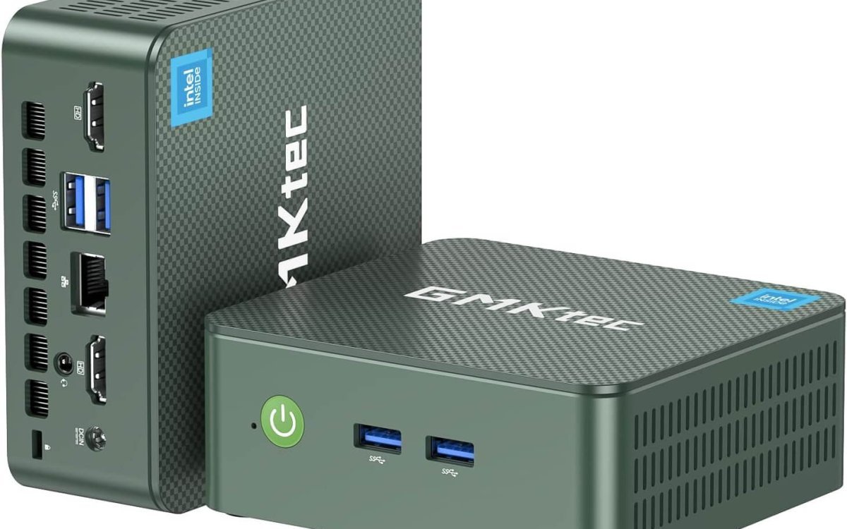 GMKtec Mini PC N150, G3 Plus Intel Twin Lake N150 (3.4GHz), 16GB DDR4 RAM 1TB PCIe M.2 SSD, Desktop Computer 4K