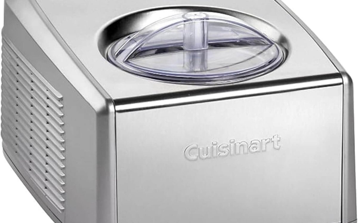 Cuisinart ICE100BCU Silver Professional Gelato, Ice Cream, Frozen Yoghurt and Sorbet Maker 1.5L, Stainless Steel, 150 W, 1.5 liters