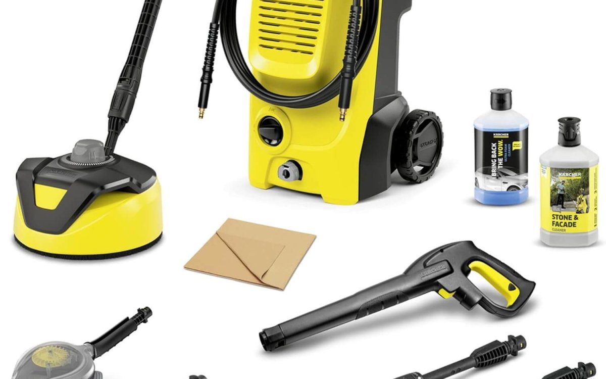 Kärcher K 5 Classic Car & Home Pressure Washer, Maximum Pressure: 145 Bar, Flow Rate: 500 l/h, Area: 40 m²/h, Water Filter, Weight: 5.6 kg, High Pressure Gun, Dirt Blower VPS, Car & Home Kit