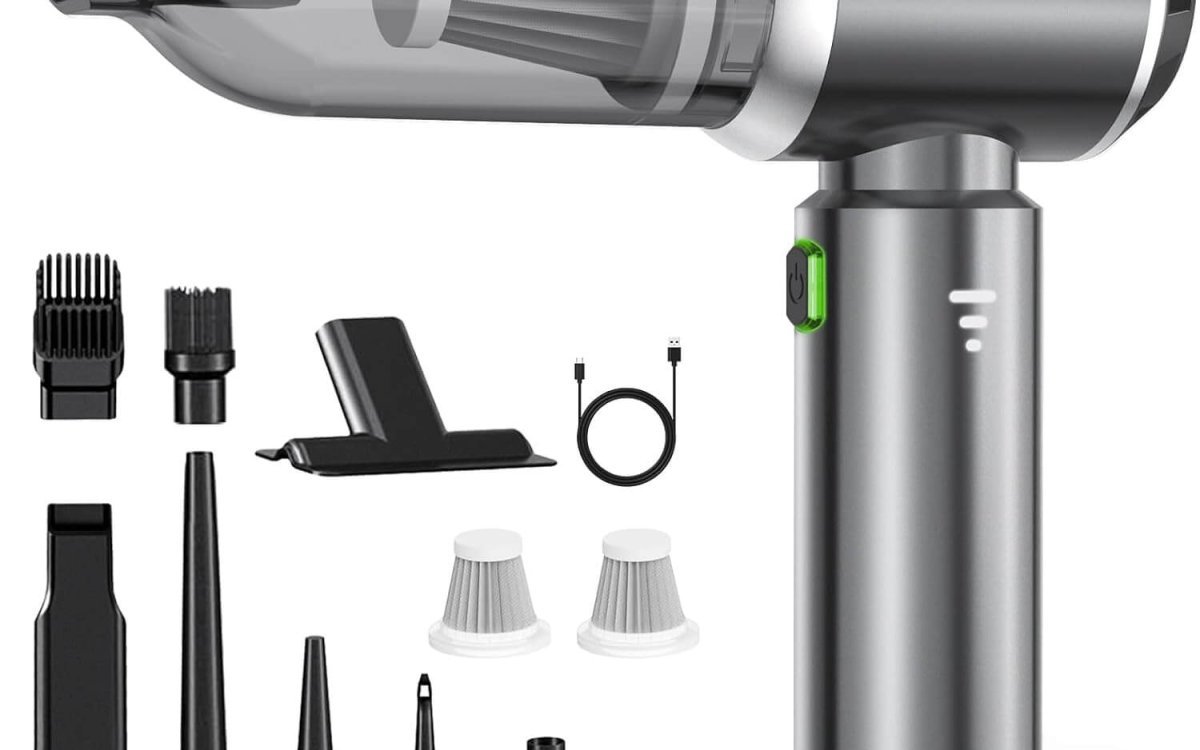 Quilted Northern Handheld Vacuum Cleaner, 18000Pa Handheld Vacuum Cleaner Battery, 3-Speed Car Vacuum Cleaner with Brushless Motor, Car Wireless Vacuum Cleaner for Office, Home, Kitchen, Pet Hair