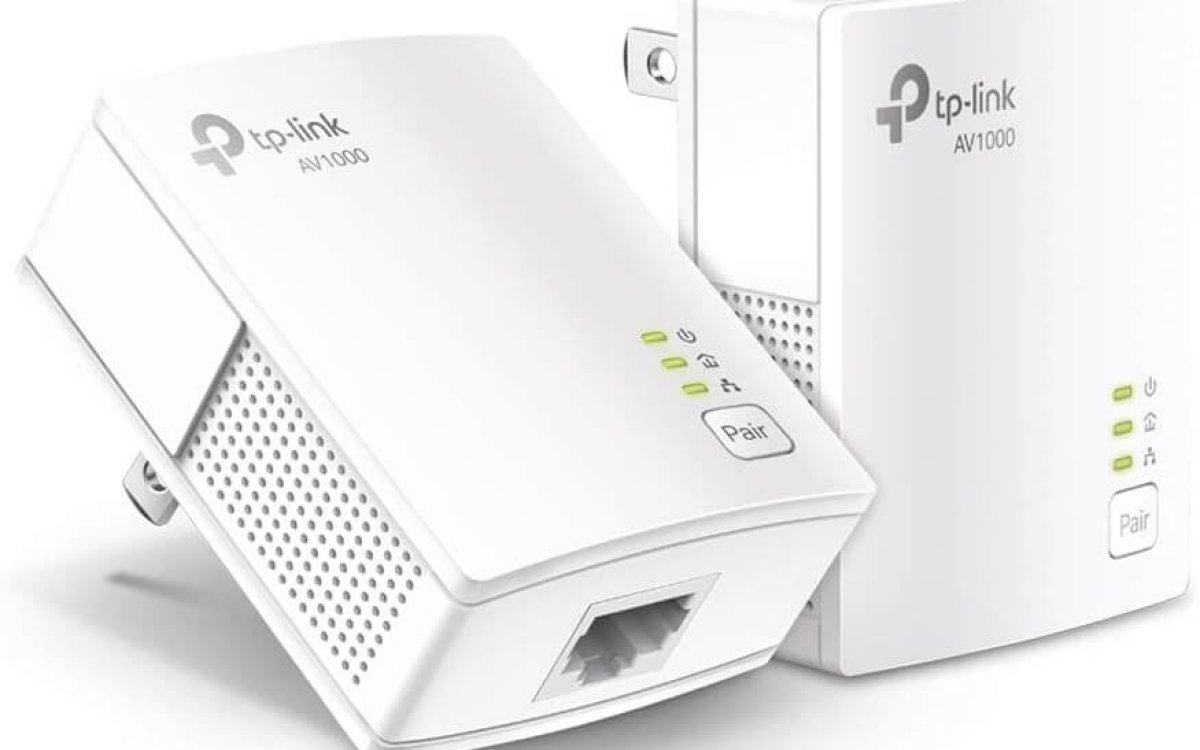 TP-Link AV1000 Powerline Ethernet Adapter KIT - Gigabit Port, Plug Pair &Play, Ethernet Over Power